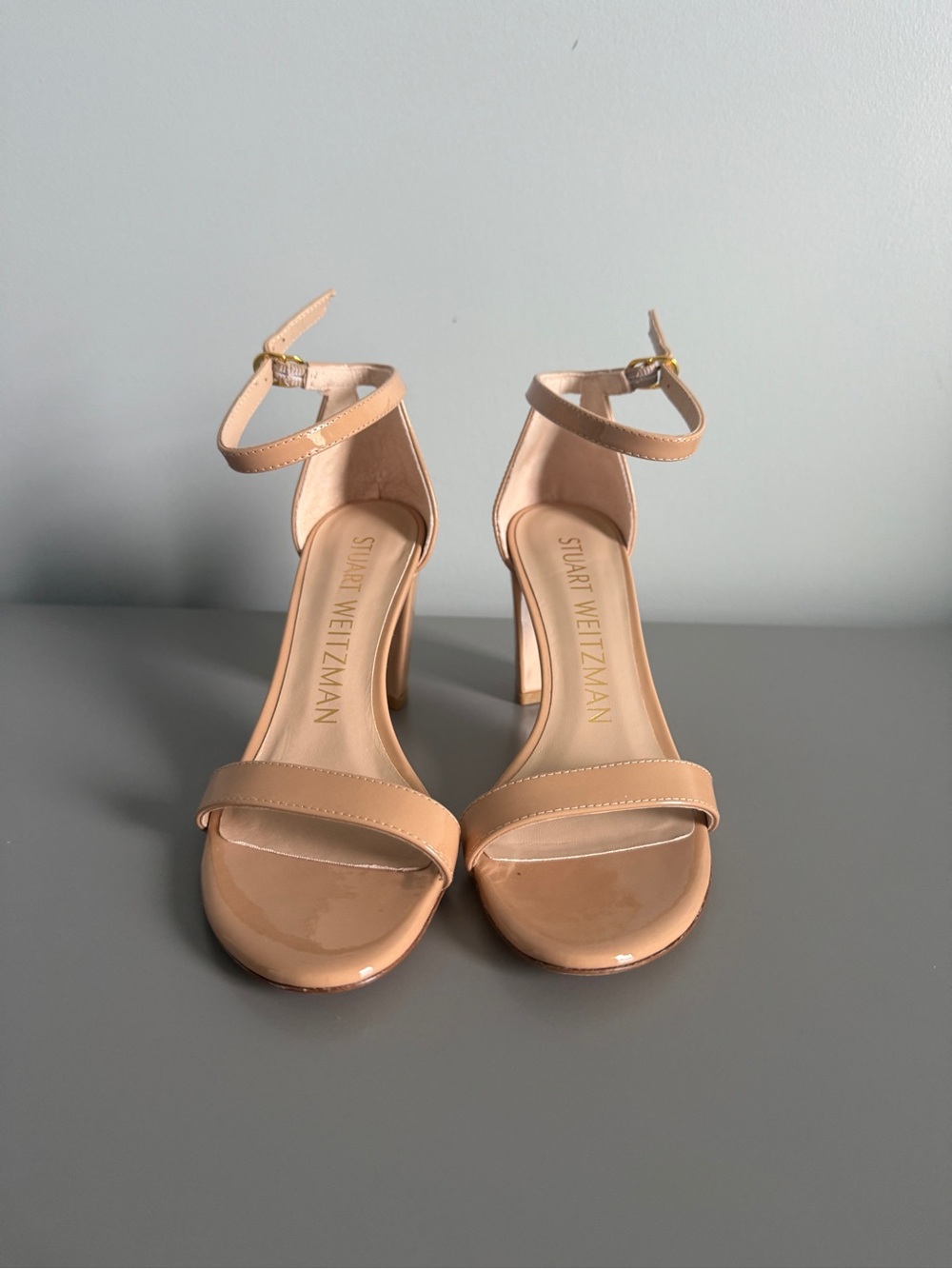 Stuart Weitzman Nearlynude Block Heel Sandals – Brand New in Box - Picture 8 of 12